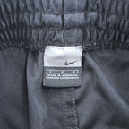 NIKE 00年代 ヴィンテージ メッシュ ワイド トラックパンツ ジャージ L 裾ジップ スリット ブラック サイドライン