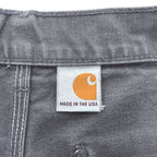 carhartt USA製 ダブルニー ダック ワークパンツ ペインターパンツ M グレー ORIGINAL FIT ダンガリー キャンバス B01 GVL