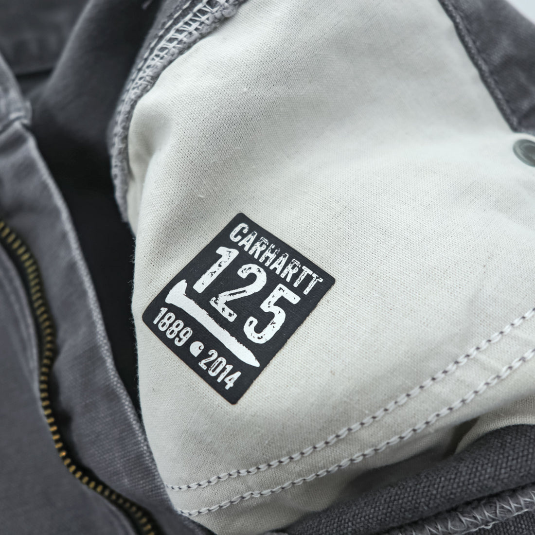carhartt USA製 ダブルニー ダック ワークパンツ ペインターパンツ M グレー ORIGINAL FIT ダンガリー キャンバス B01 GVL