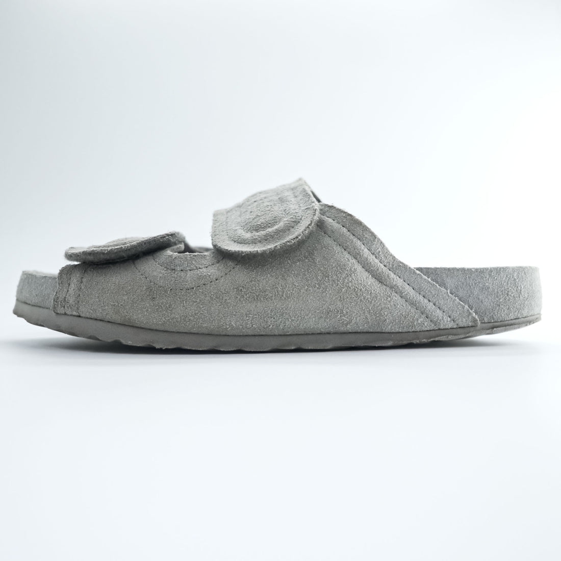 BIRKENSTOCK × toogood Sandals The Mud Larker Leather Sandals size US9 Gray Suede Leather
