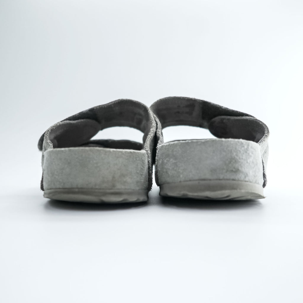 BIRKENSTOCK × toogood Sandals The Mud Larker Leather Sandals size US9 Gray Suede Leather