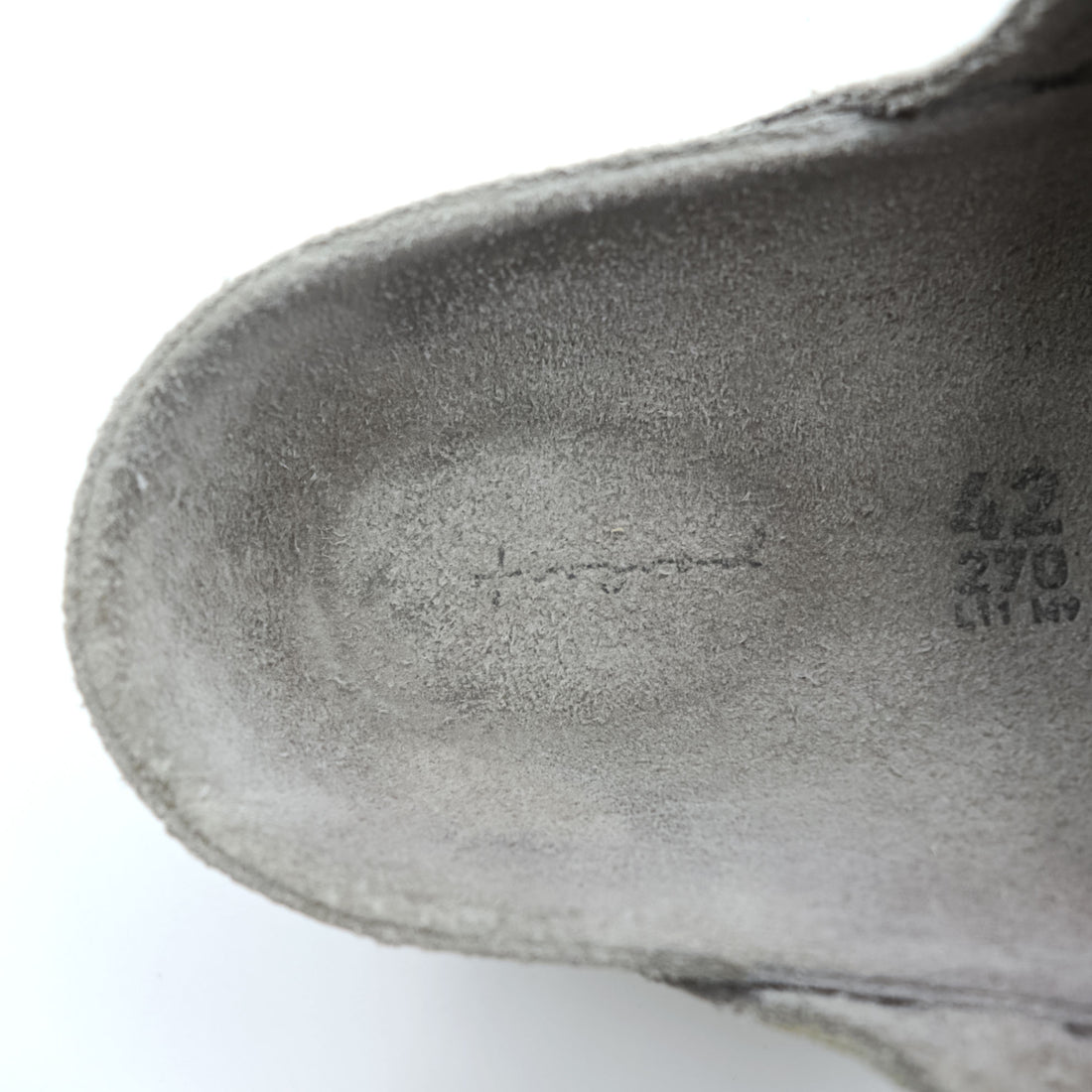 BIRKENSTOCK × toogood Sandals The Mud Larker Leather Sandals size US9 Gray Suede Leather