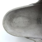 BIRKENSTOCK × toogood Sandals The Mud Larker Leather Sandals size US9 Gray Suede Leather