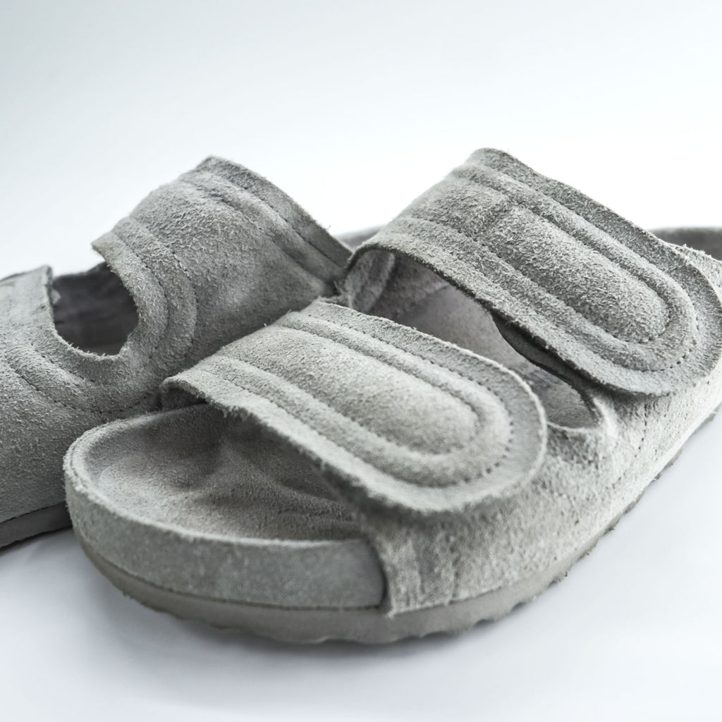 BIRKENSTOCK × toogood Sandals The Mud Larker Leather Sandals size US9 Gray Suede Leather