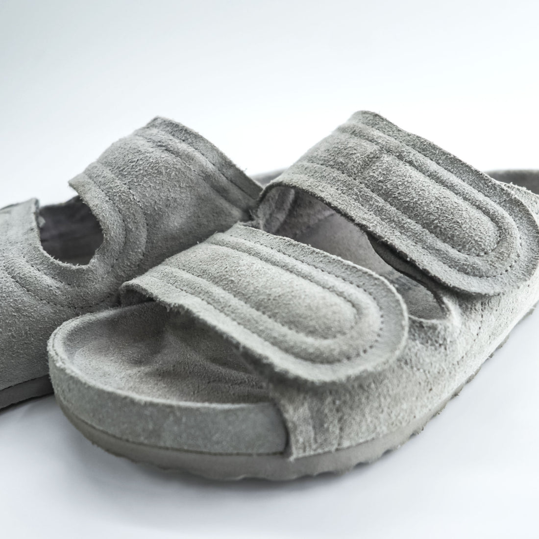 BIRKENSTOCK × toogood Sandals The Mud Larker Leather Sandals size US9 Gray Suede Leather