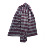 Patagonia Organic Cotton Striped Work Shirt 53947 FA14 Burgundy Gray Long Sleeve Men’s L
