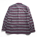 Patagonia Organic Cotton Striped Work Shirt 53947 FA14 Burgundy Gray Long Sleeve Men’s L