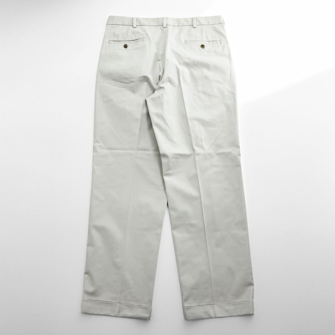 Brooks Brothers ワイド 2タック チノパンツ スラックス L ベージュ プリーツ ダブルカフス ADVANTAGE CHINO ELLIOT 346
