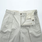 Brooks Brothers ワイド 2タック チノパンツ スラックス L ベージュ プリーツ ダブルカフス ADVANTAGE CHINO ELLIOT 346