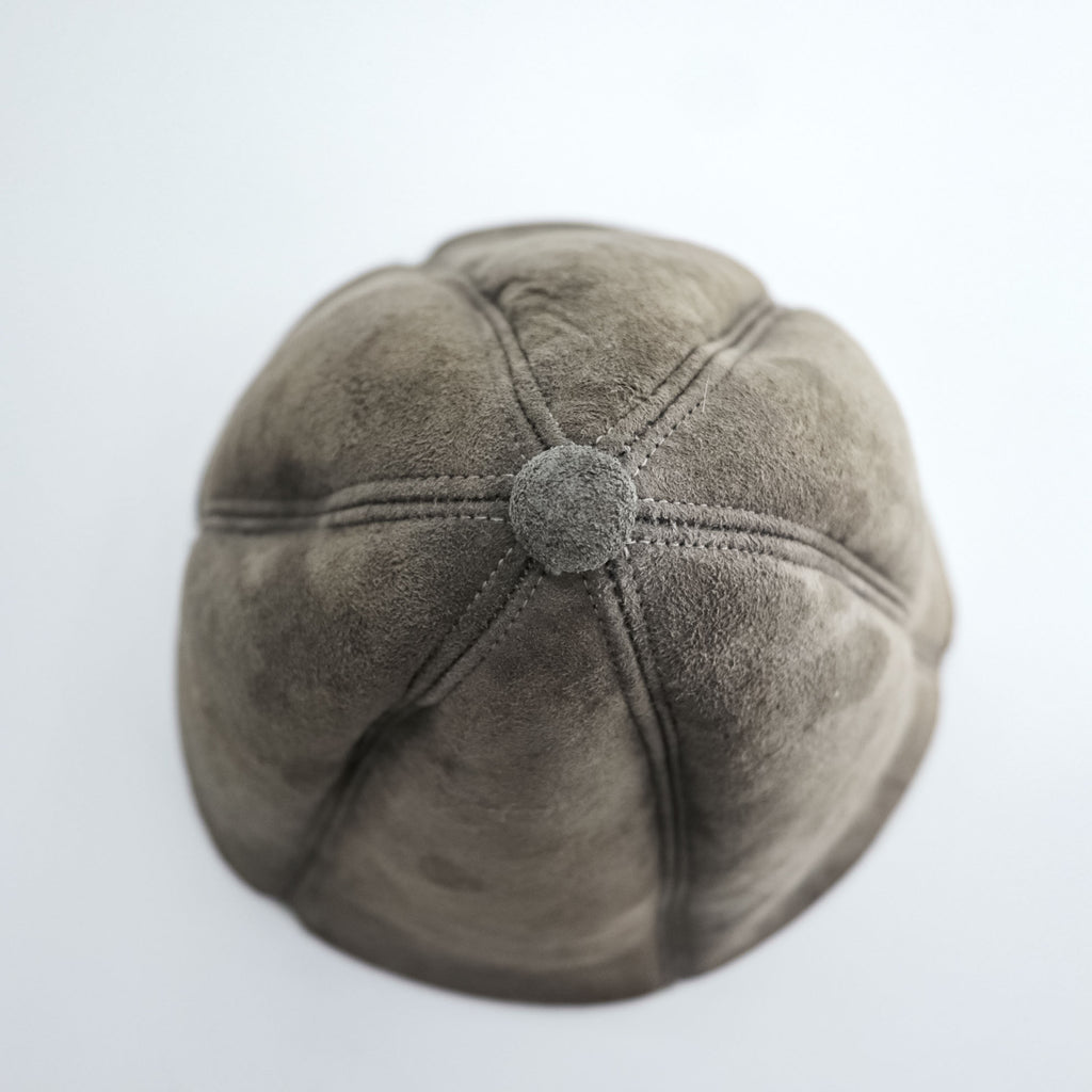 Hender Scheme 日本製 チューリップハット mouton tulip hat グレー 羊革 シープレザー