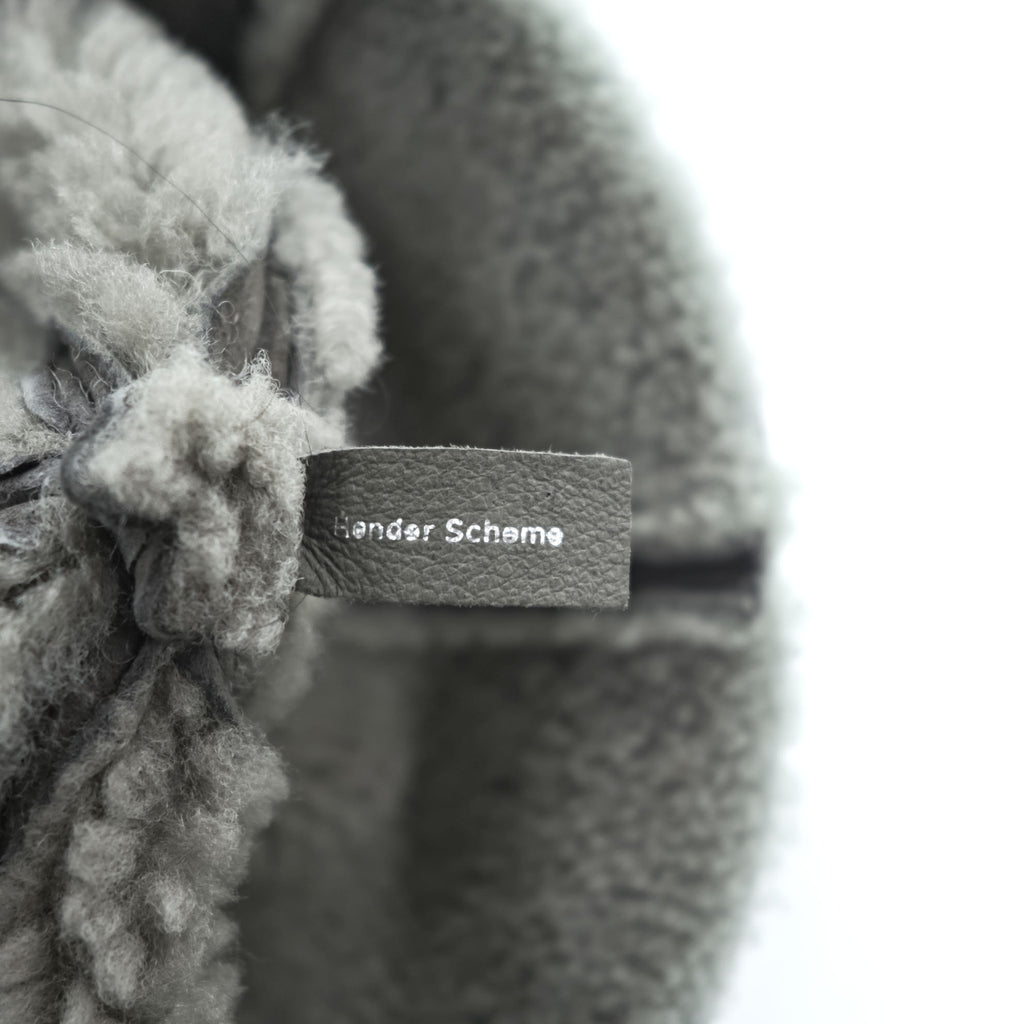 Hender Scheme 日本製 チューリップハット mouton tulip hat グレー 羊革 シープレザー