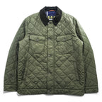 Barbour キルティングジャケット MAESBURY QUILT L ダブルジップ IDEAL 比翼 ボタン 中綿 コーデュロイ襟 MQU1110OL72