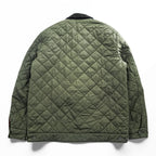 Barbour キルティングジャケット MAESBURY QUILT L ダブルジップ IDEAL 比翼 ボタン 中綿 コーデュロイ襟 MQU1110OL72