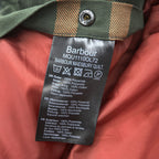 Barbour キルティングジャケット MAESBURY QUILT L ダブルジップ IDEAL 比翼 ボタン 中綿 コーデュロイ襟 MQU1110OL72