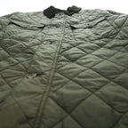 Barbour キルティングジャケット MAESBURY QUILT L ダブルジップ IDEAL 比翼 ボタン 中綿 コーデュロイ襟 MQU1110OL72
