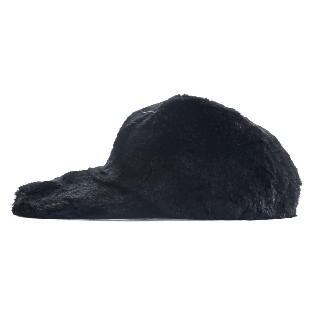 Givenchy Faux Fur Baseball Cap Black 4G Buckle Made in Italy