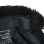 Givenchy Faux Fur Baseball Cap Black 4G Buckle Made in Italy