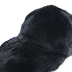 Givenchy Faux Fur Baseball Cap Black 4G Buckle Made in Italy