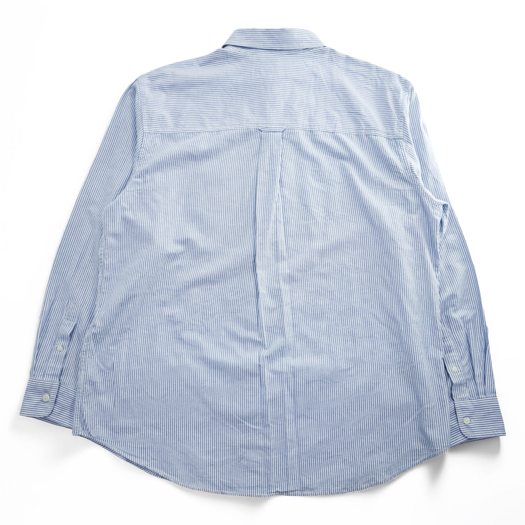 CHAPS オックスフォード 長袖 ボタンダウンシャツ XL ブルー ストライプ 胸ポケット 未使用品