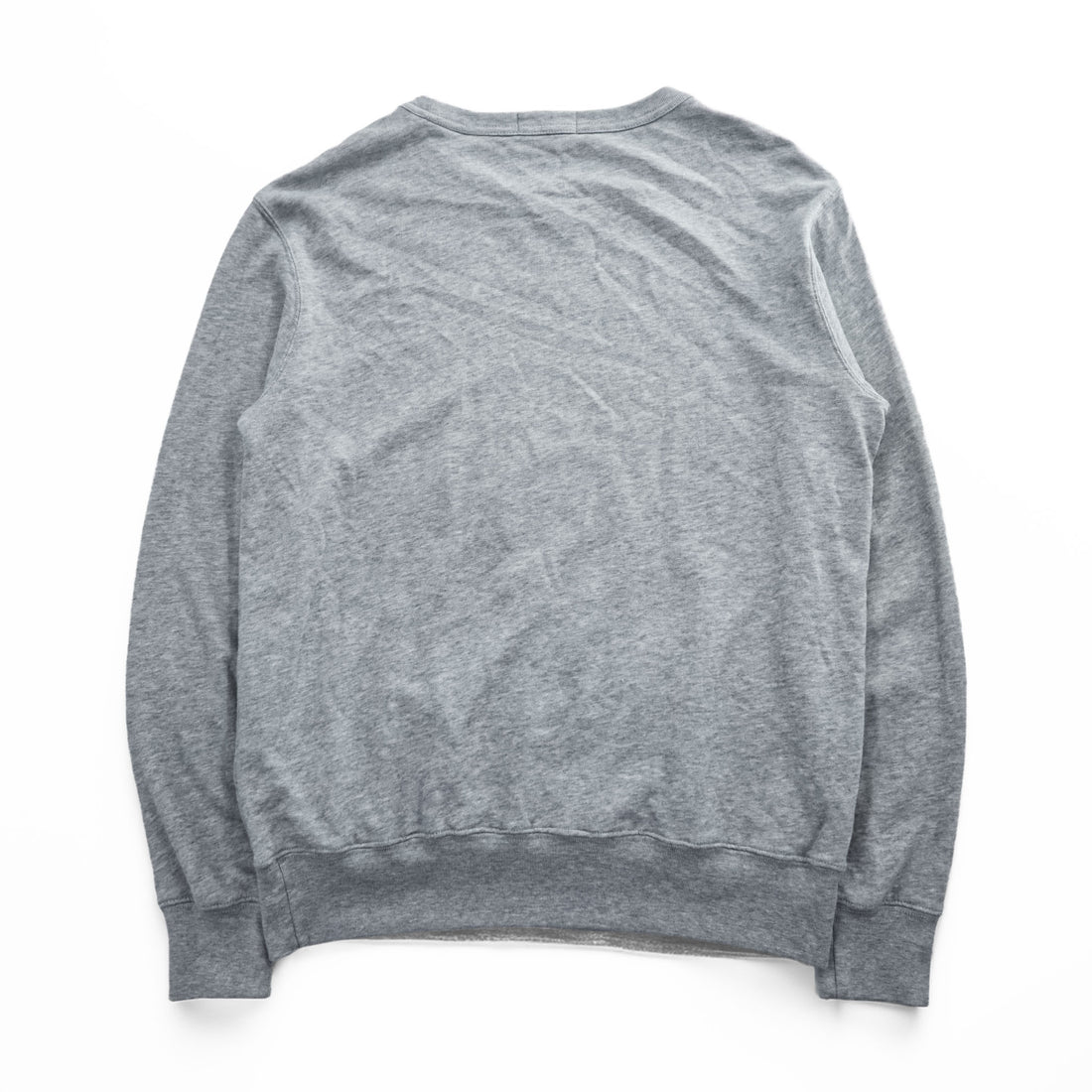Polo Ralph Lauren V-neck Sweatshirt, Size M, Gray, Small Pony Logo Embroidery, Fleece Lining