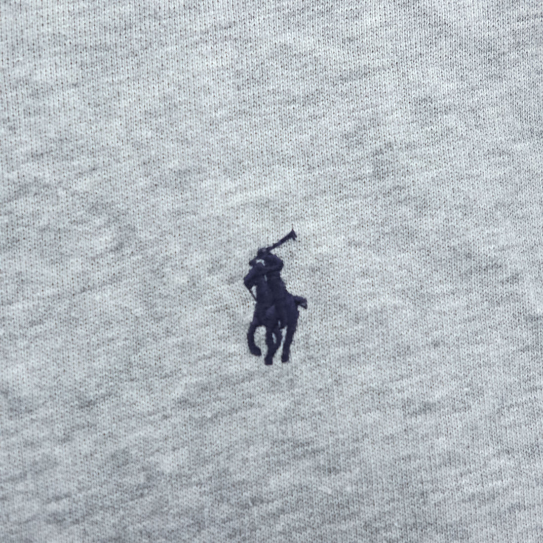 Polo Ralph Lauren V-neck Sweatshirt, Size M, Gray, Small Pony Logo Embroidery, Fleece Lining