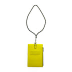 GIVENCHY Italy Made NECK WINDOW POUCH, Purse, Wallet,  Yellow, Black BK6043K0RL 737