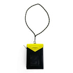 GIVENCHY Italy Made NECK WINDOW POUCH, Purse, Wallet,  Yellow, Black BK6043K0RL 737