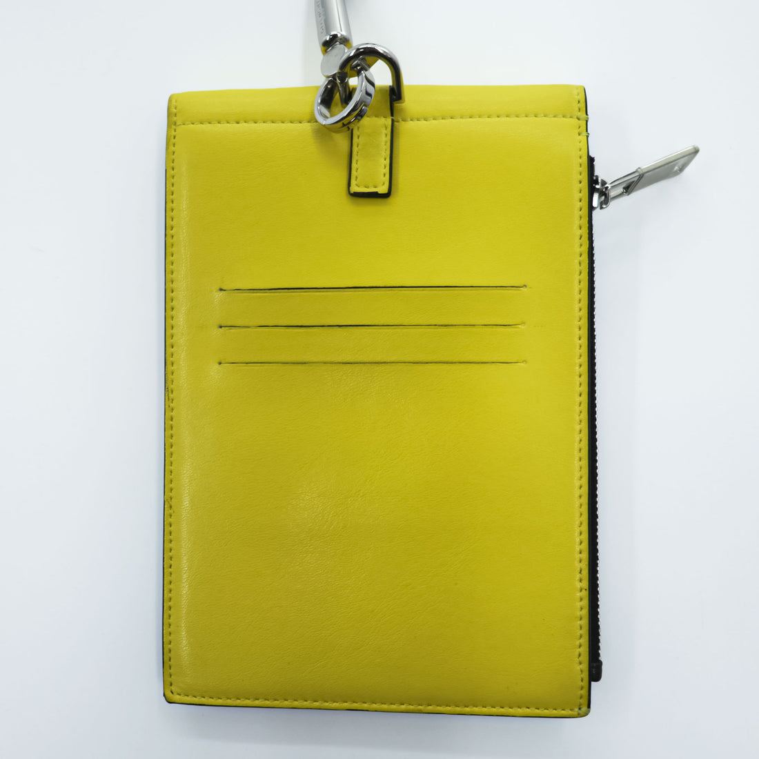 GIVENCHY Italy Made NECK WINDOW POUCH, Purse, Wallet,  Yellow, Black BK6043K0RL 737