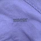 Woolrich John Rich & Bros Full Zip Bomber Jacket Purple Navy Stand Collar Raglan Rib Hem Size L