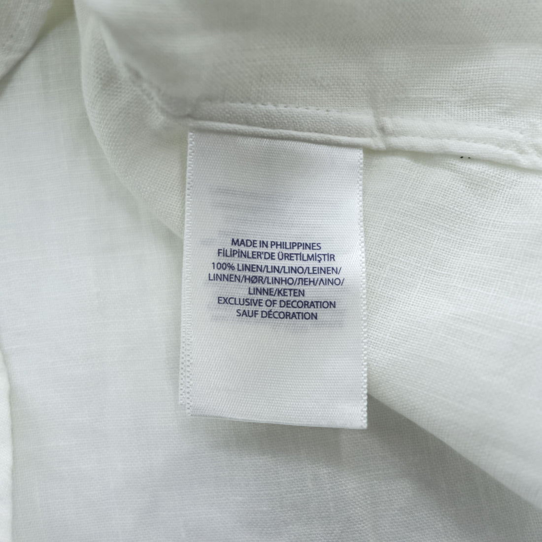 Polo Ralph Lauren リネン 長袖 シャツ M ホワイト 麻100% SLIM FIT スモールポニー ロゴ 刺繍