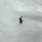 Polo Ralph Lauren リネン 長袖 シャツ M ホワイト 麻100% SLIM FIT スモールポニー ロゴ 刺繍