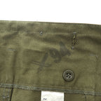 90年代 チェコ スロバキア軍 ヴィンテージ M85 ミリタリー カーゴパンツ M カーキ Zekon Michalovce サスペンダーボタン ダブルニー
