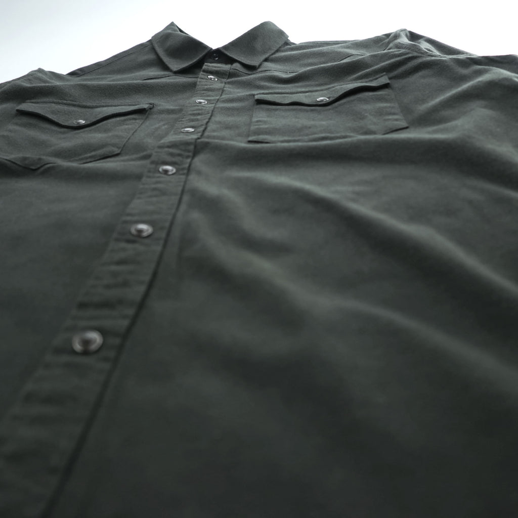 FILSON Long-Sleeve Western Shirt, Size XL, Khaki, Western Trim Fit, Snap Buttons