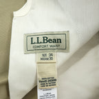 L.L.Bean Chino Pants, Size L, Beige, Comfort Waist, Unused, Wrinkle-Free, Wrinkle-Resistant, 245698