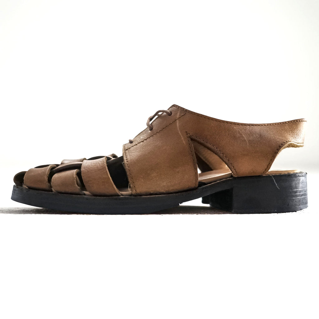 Hender Scheme レザー グルカサンダル 27~27.5cm ブラウン Vibramソール