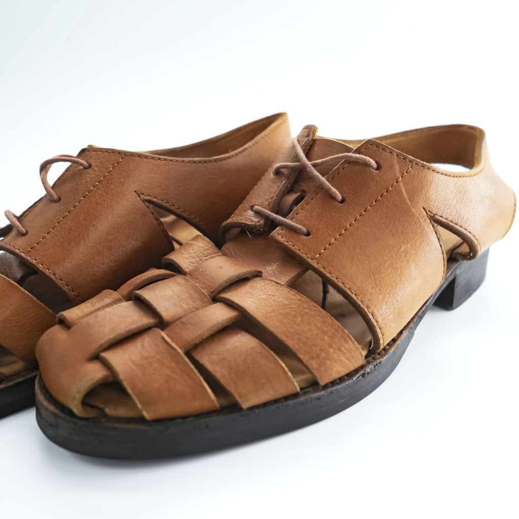 Hender Scheme レザー グルカサンダル 27~27.5cm ブラウン Vibramソール