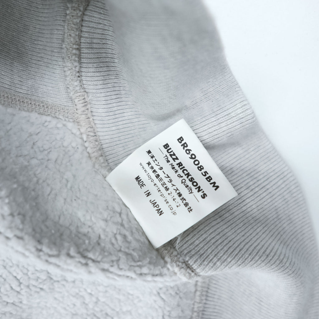BUZZ RICKSON'S Japan Made Reverse Weave Pullover Hoodie L Gray BEAMS Exclusive US NAVY Arch Logo BR69085BM