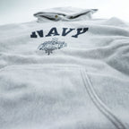 BUZZ RICKSON'S Japan Made Reverse Weave Pullover Hoodie L Gray BEAMS Exclusive US NAVY Arch Logo BR69085BM