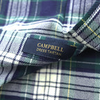PENDLETON フランネル 長袖チェックシャツ M ネイビー HAWTHORNE エルボーパッチ CAMPBELL DRESS TARTAN