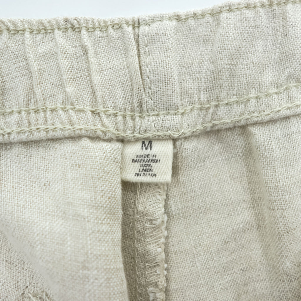 OCEAN & COAST Wide Linen Easy Pants M Beige