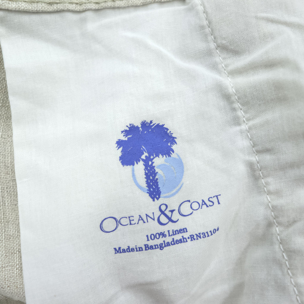 OCEAN & COAST Wide Linen Easy Pants M Beige