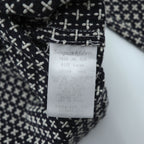 Sasquatchfabrix. Japan Made Sashiko Style Pattern Chore Jacket Black White Cotton Work Jacket