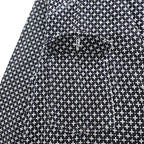 Sasquatchfabrix. Japan Made Sashiko Style Pattern Chore Jacket Black White Cotton Work Jacket