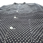 Sasquatchfabrix. Japan Made Sashiko Style Pattern Chore Jacket Black White Cotton Work Jacket