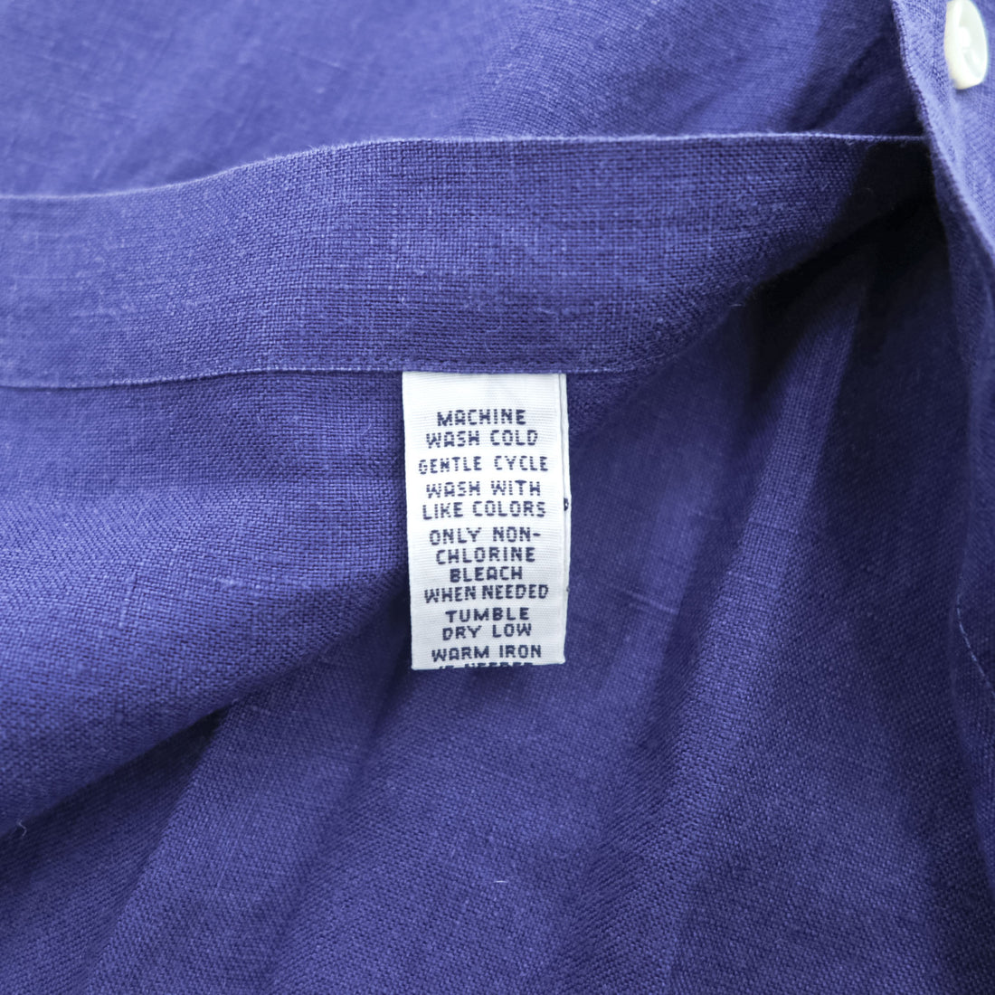 Ralph Lauren 90s Vintage Long-Sleeve Button-Down Shirt, Size L, Blue, Small Pony Logo Embroidery, Custom Fit