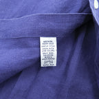 Ralph Lauren 90s Vintage Long-Sleeve Button-Down Shirt, Size L, Blue, Small Pony Logo Embroidery, Custom Fit