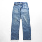 Levi Strauss 90s Vintage 505 REGULAR FIT STRAIGHT LEG Blue Denim Jeans M Made in Colombia 00505-4891