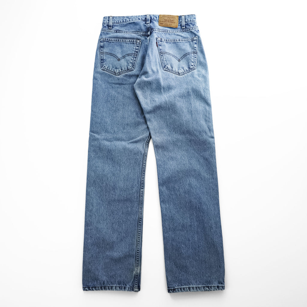 Levi Strauss 90s Vintage 505 REGULAR FIT STRAIGHT LEG Blue Denim Jeans M Made in Colombia 00505-4891