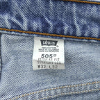 Levi Strauss 90s Vintage 505 REGULAR FIT STRAIGHT LEG Blue Denim Jeans M Made in Colombia 00505-4891