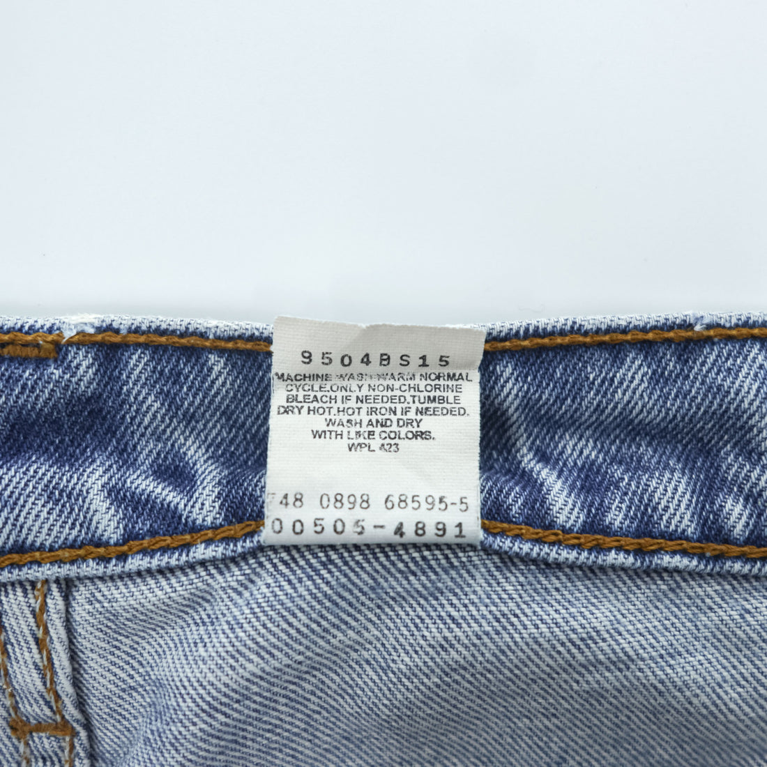Levi Strauss 90s Vintage 505 REGULAR FIT STRAIGHT LEG Blue Denim Jeans M Made in Colombia 00505-4891